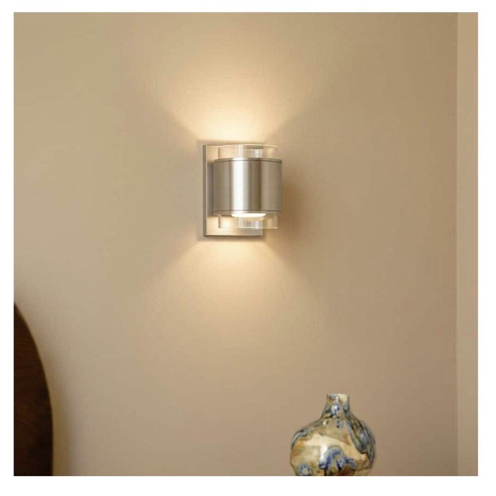 Home Decorators Collect Upton Brushed Nickel LED Sconce JJM3482L 3000K White 5W
